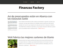 Tablet Screenshot of finanzasfactory.com